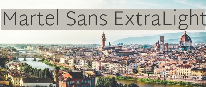 Martel Sans ExtraLight Font examples