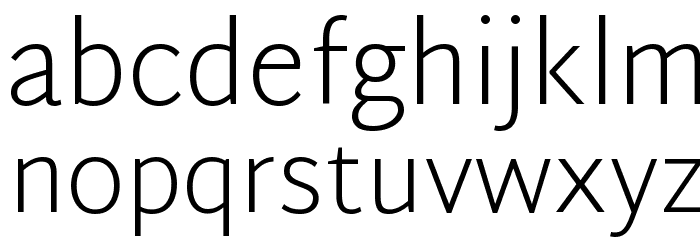 Martel Sans ExtraLight Font LOWERCASE
