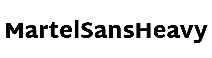 Martel Sans Heavy  Frei Schriftart Herunterladen