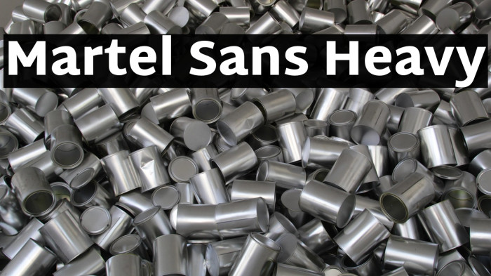 Martel Sans Heavy Example 3