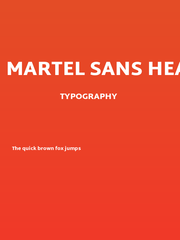 Martel Sans Heavy Poster