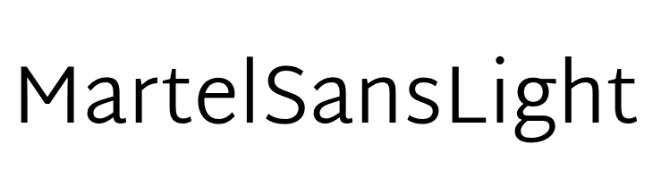 Martel Sans Light  baixar fontes gratis