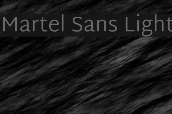 Martel Sans Light examples