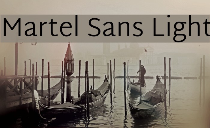 Martel Sans Light Font examples
