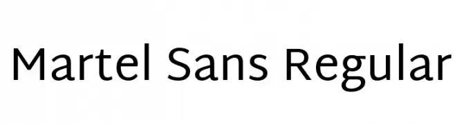 Martel Sans Regular  免费字体下载