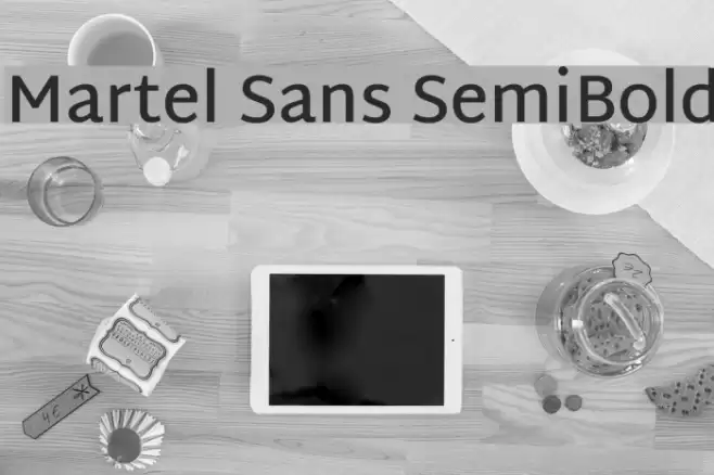 Martel Sans SemiBold Font examples