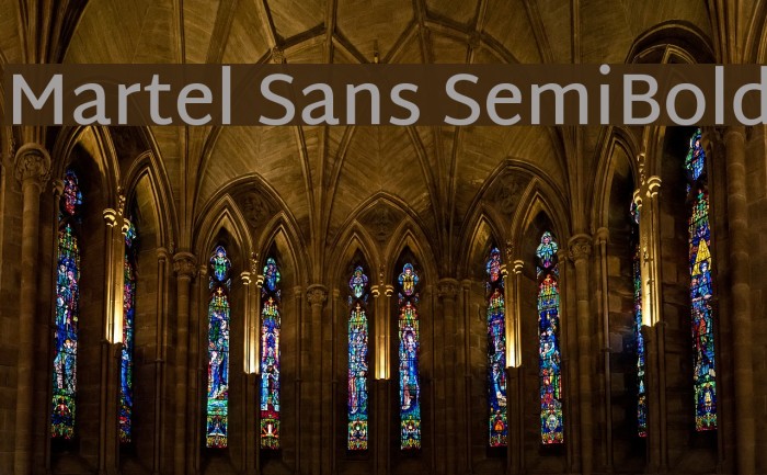 Martel Sans SemiBold Font examples