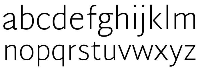 Martel Sans UltraLight Font LOWERCASE