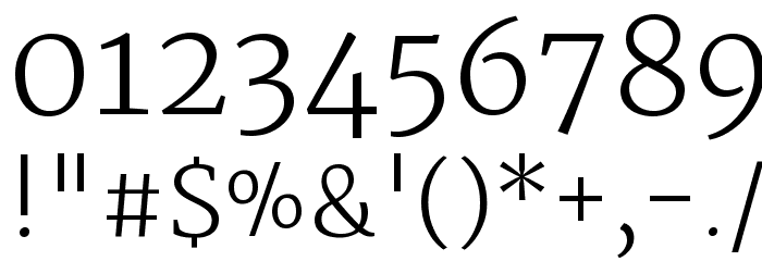 Martel UltraLight Font OTHER CHARS