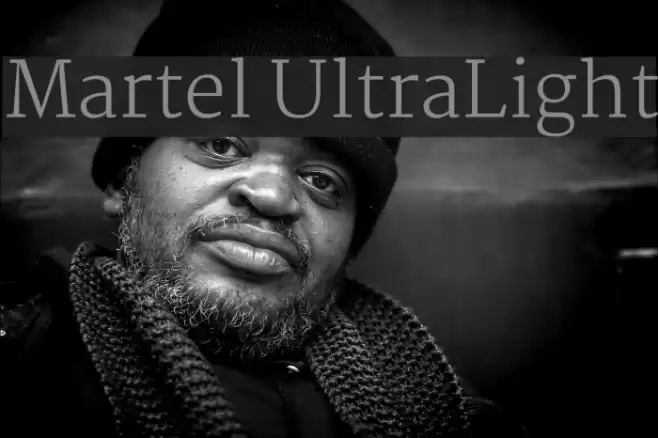 Martel UltraLight Font examples