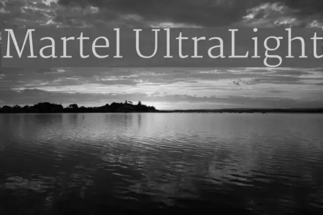 Martel UltraLight Font examples