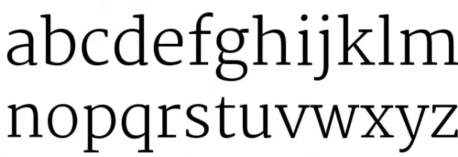 Martel UltraLight फ़ॉन्ट लोअरकेस