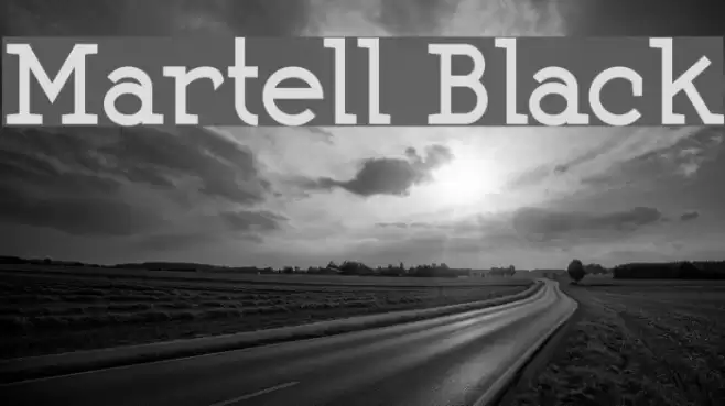 Martell Black Font examples