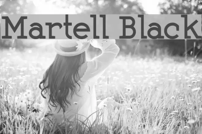 Martell Black Font examples