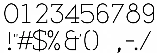 Martell  Light Font OTHER CHARS