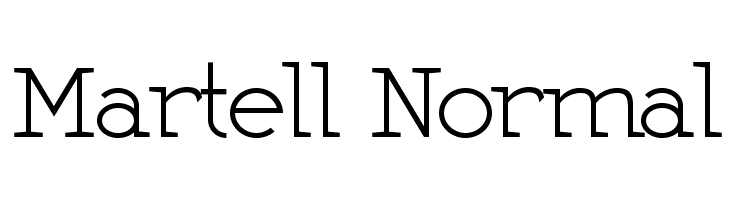 Martell Normal  नि: शुल्क फ़ॉन्ट्स डाउनलोड