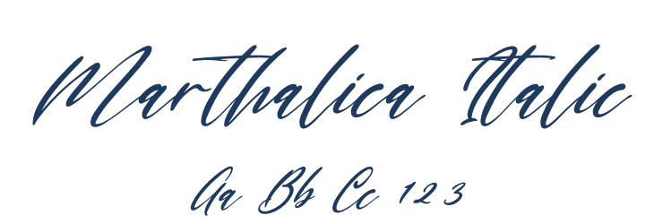 Marthalica Italic Font Preview