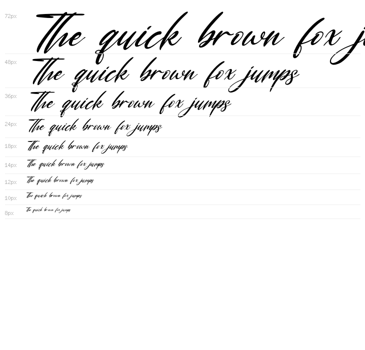 Marthalica Italic Waterfall