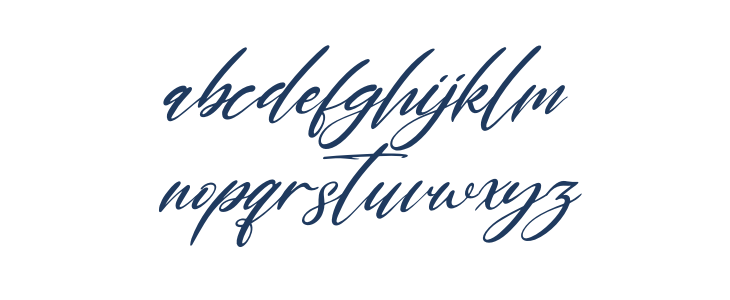 Marthalica Italic Lowercase