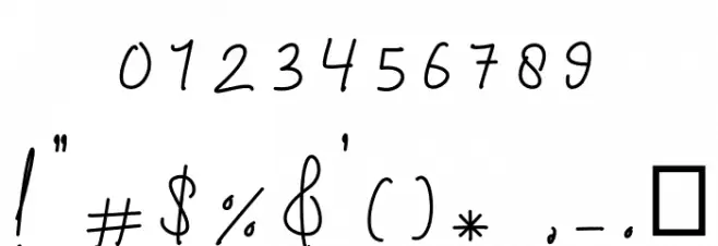 Marthane Font OTHER CHARS