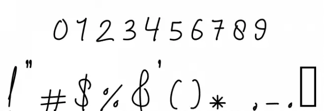 Marthane Font OTHER CHARS