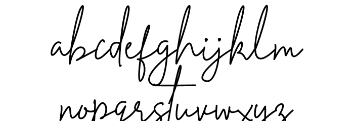 Marthane Font LOWERCASE