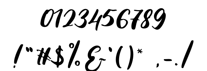 Marthena Swans Font OTHER CHARS