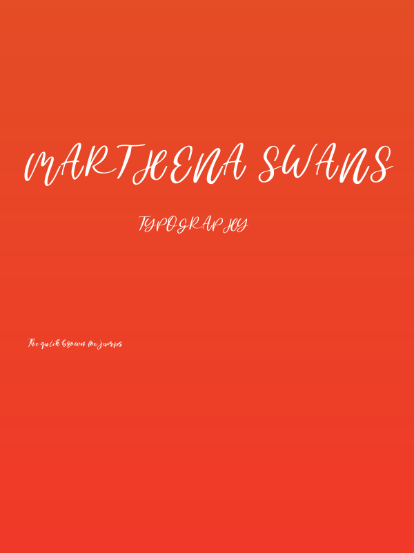 Marthena Swans Poster