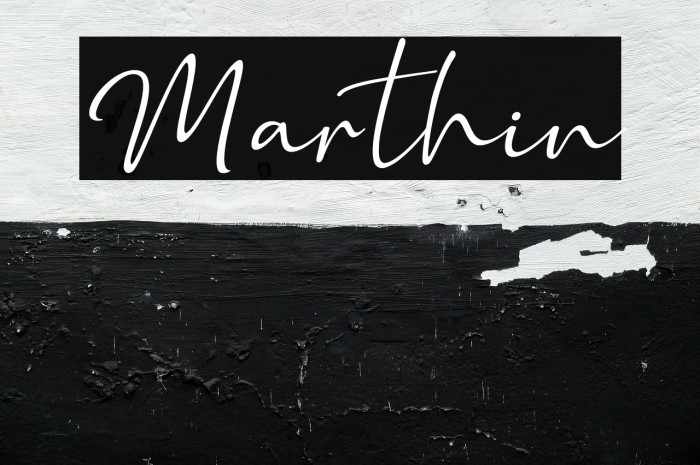 Marthin Font examples