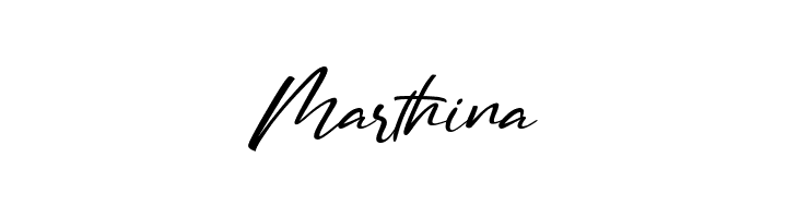 Marthin Font LOWERCASE