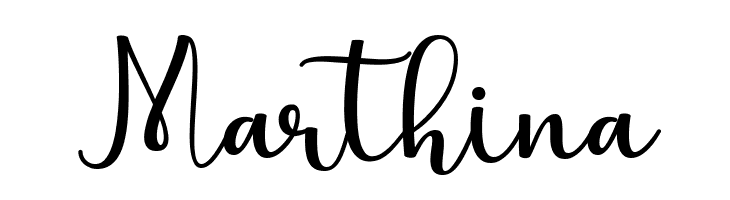 Marthina  font caratteri gratis