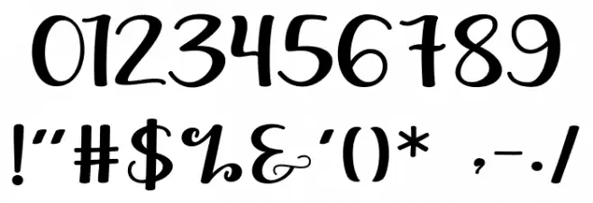 Marthina Font OTHER CHARS