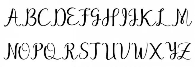 Marthina Font UPPERCASE