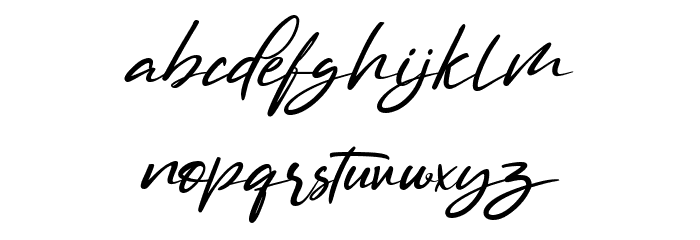 Marthina Font LOWERCASE