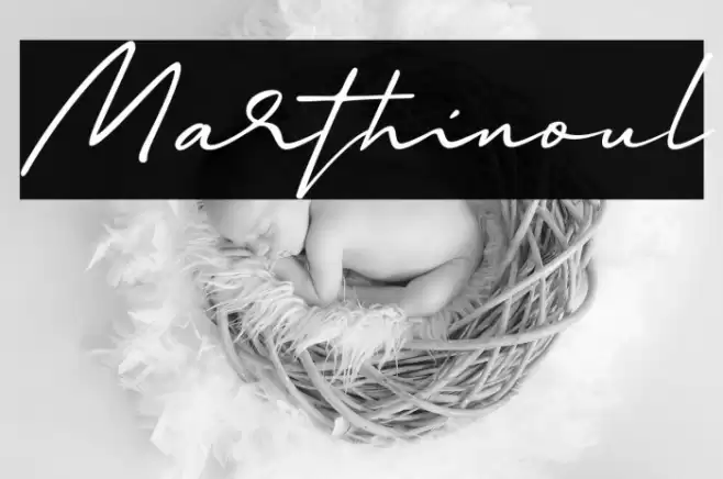 Marthinoul Font examples