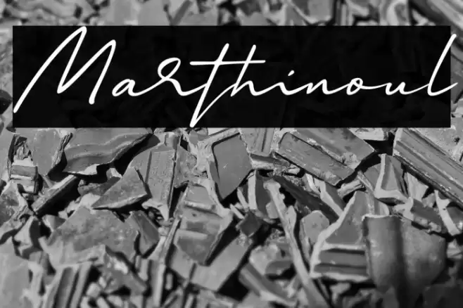 Marthinoul Font examples