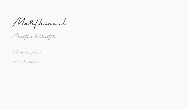 Marthinoul Business Card