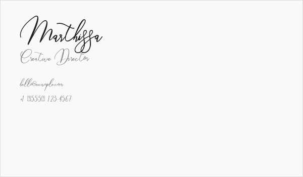 Marthissa Business Card