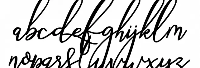 Marthissa 字体 小写