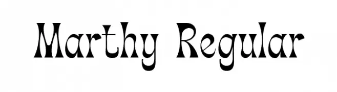 Marthy Regular フォント