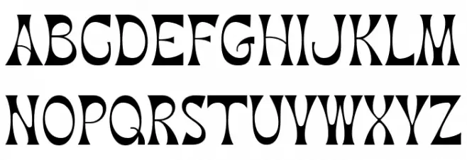 Marthy Regular フォント 大文字