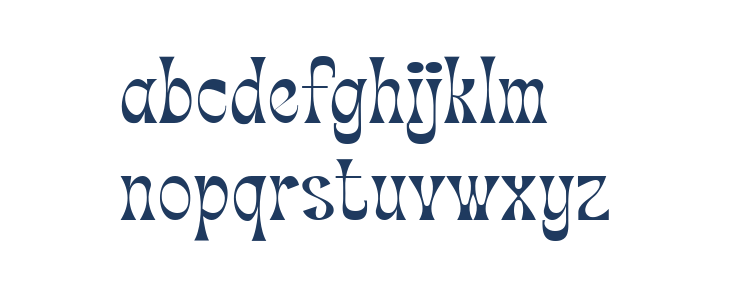 Marthy Regular Lowercase