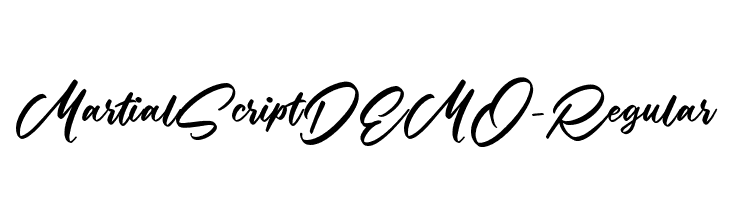 MartialScriptDEMO-Regular  font caratteri gratis