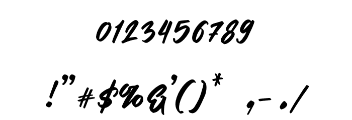 MartialScriptDEMO-Regular Font OTHER CHARS