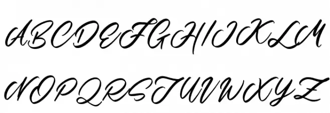 MartialScriptDEMO-Regular Schriftart Groß