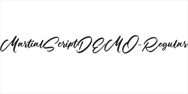 MartialScriptDEMO-Regular Logo