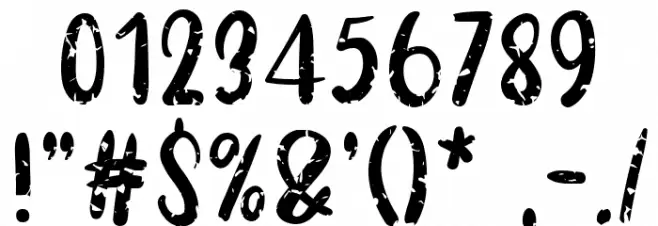 Martian Dust Font OTHER CHARS