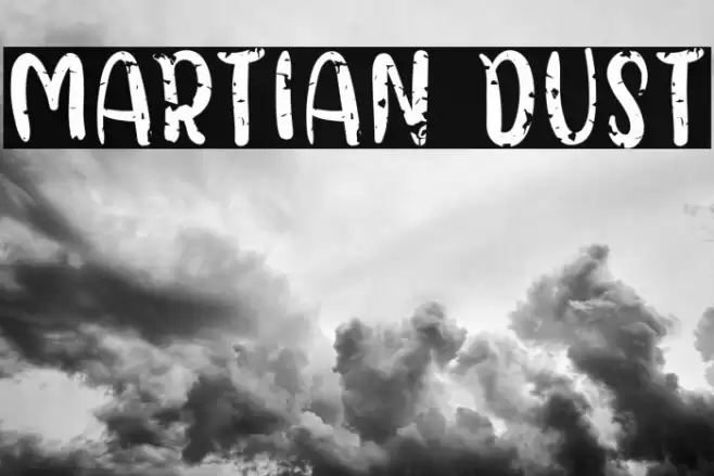Martian Dust Font examples