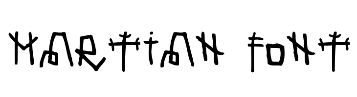 Martian Font  नि: शुल्क फ़ॉन्ट्स डाउनलोड