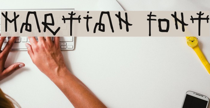 Martian Font Font examples
